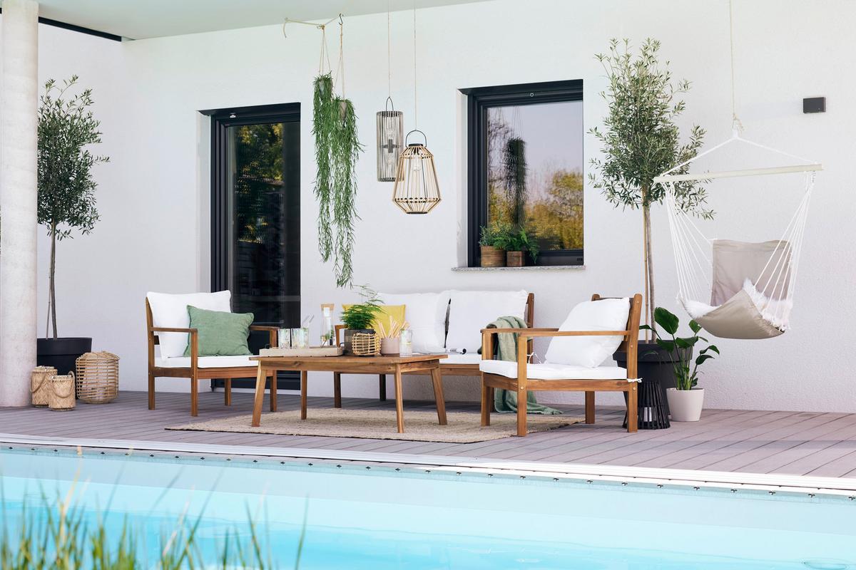 Solarleuchte Kya max. 2 Watt - Schwarz/Naturfarben, Modern, Kunststoff/Metall (28,5cm) - Modern Living