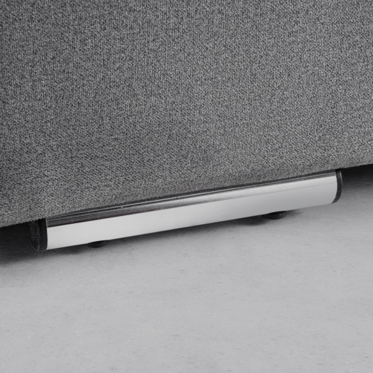 Boxspring-ágy Leonora - szürke, Modern, textil/fa (200/200cm) - Bessagi Home