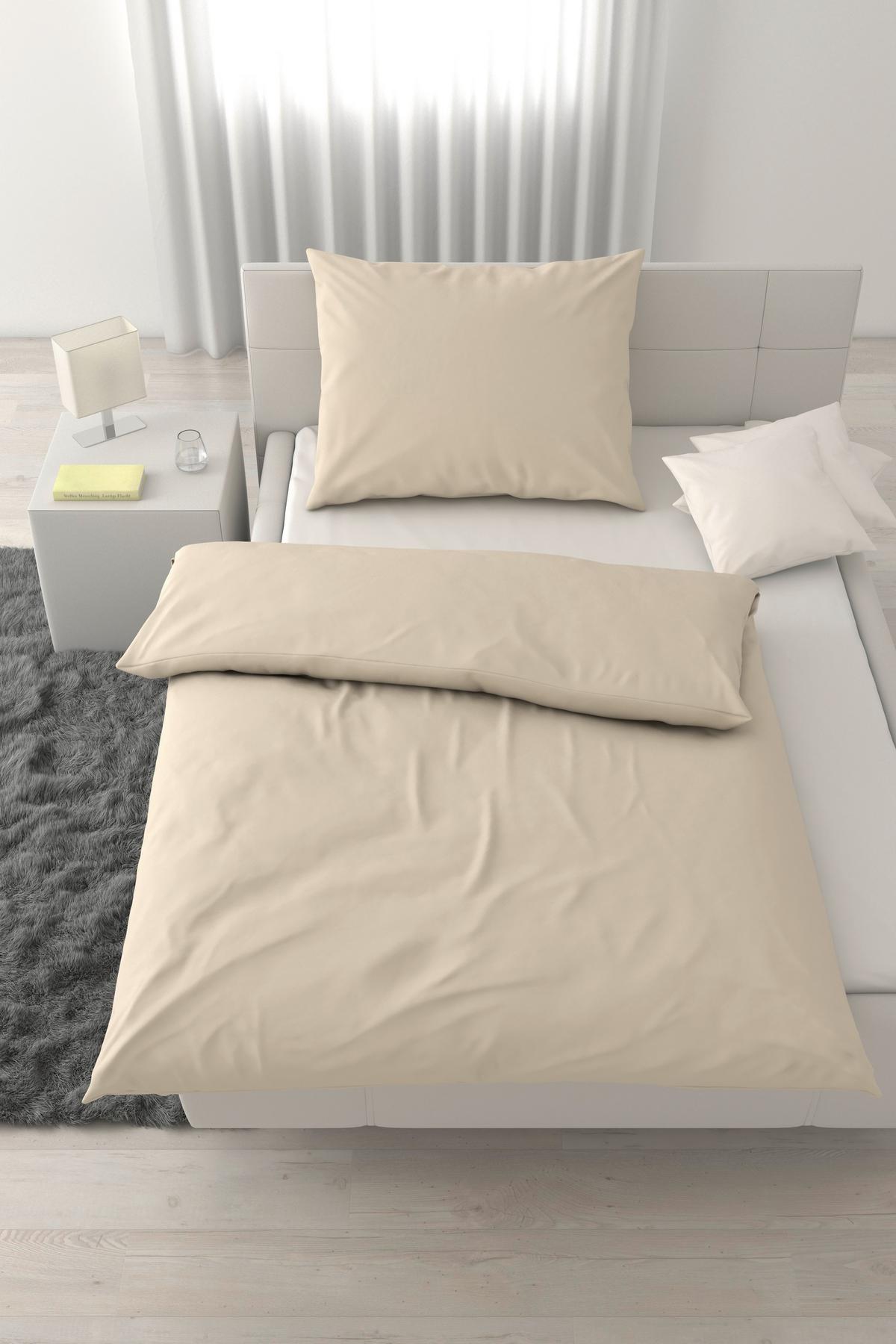 Posteljnina Julie, Bež, 60/80, 140/200 - bela, tekstil (140/200cm) - Mömax