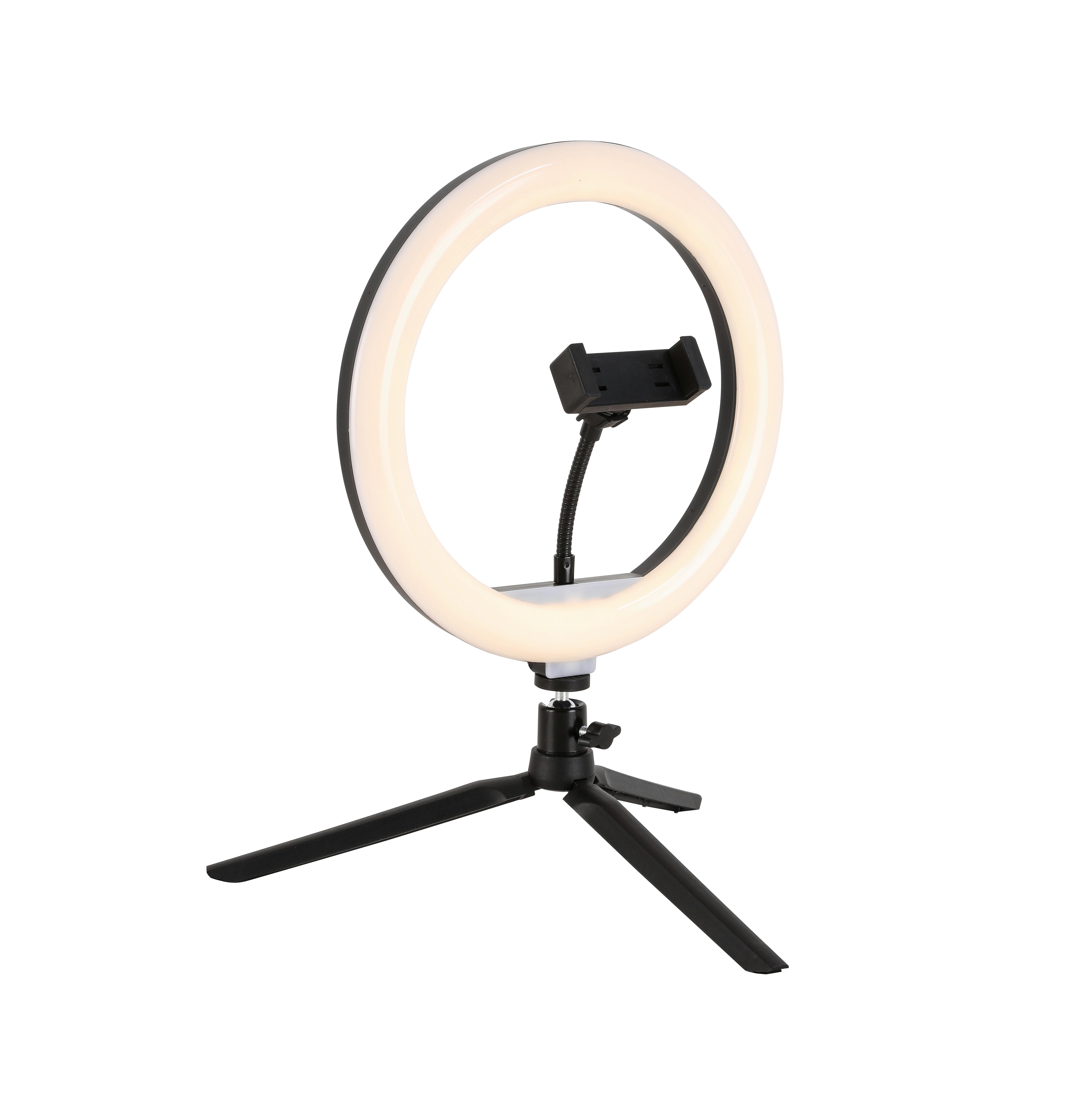 Lampă LED decorativă TOFO - negru, Modern, plastic/metal (24,5/38cm) - Mömax