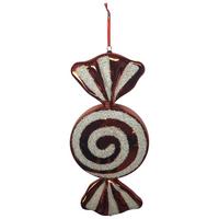 Dekoanhänger Candy Rot/Weiß - Rot/Weiß, Kunststoff/Metall (22,9/53,3/10,1cm) - Mömax