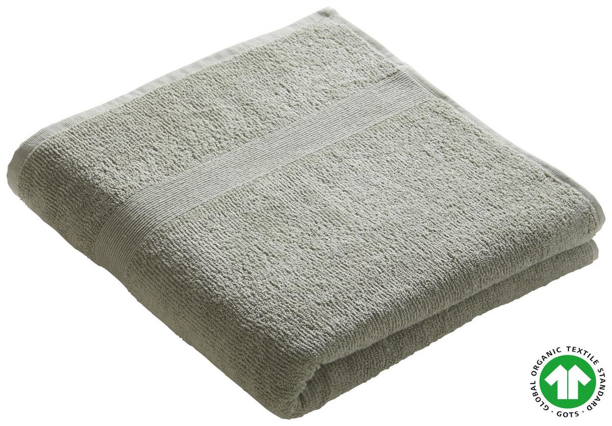 RĘCZNIK PRYSZNICOWY BIO - HANNA - oliwkowa zieleń, Natur, tkanina (70/140cm) - ecoTree