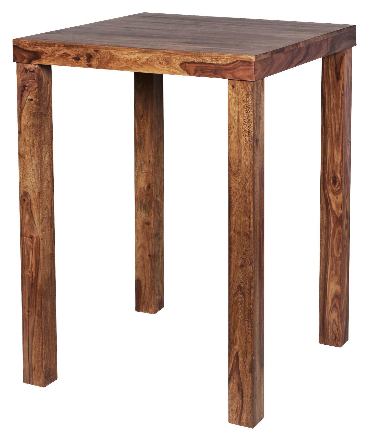Bartisch Mumbai Sheesham - Sheeshamfarben, MODERN, Holz (80/110/80cm) - P & B