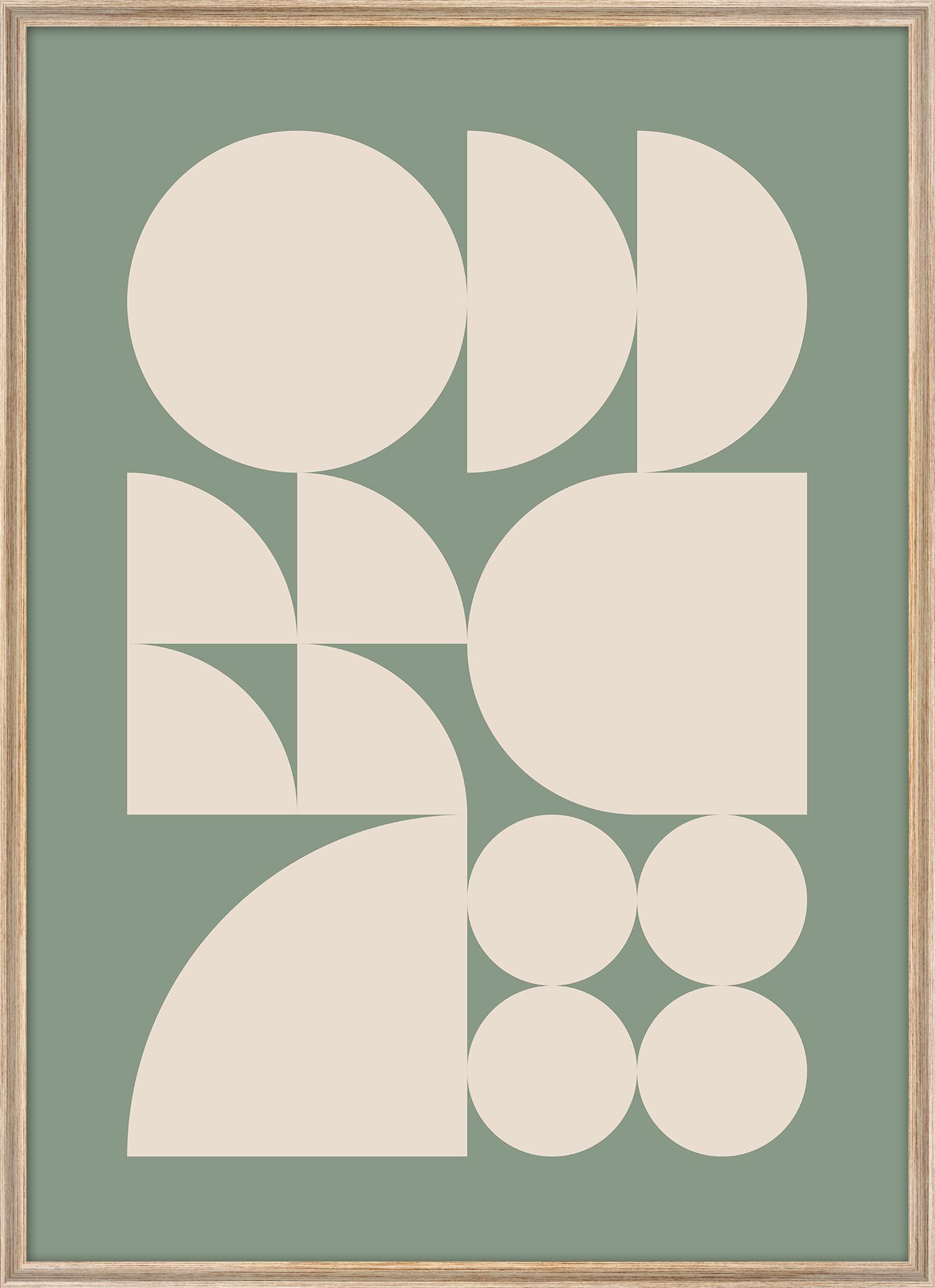 Slika Kenzo - barve hrasta/večbarvno, papir/leseni material (50/70cm) - Modern Living