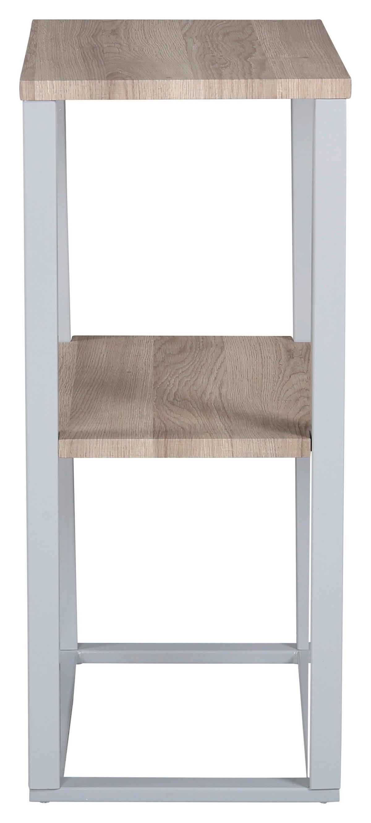 NACHTTISCH RISE - Grau, Design, Holz/Metall (30/70/45cm) - Livetastic