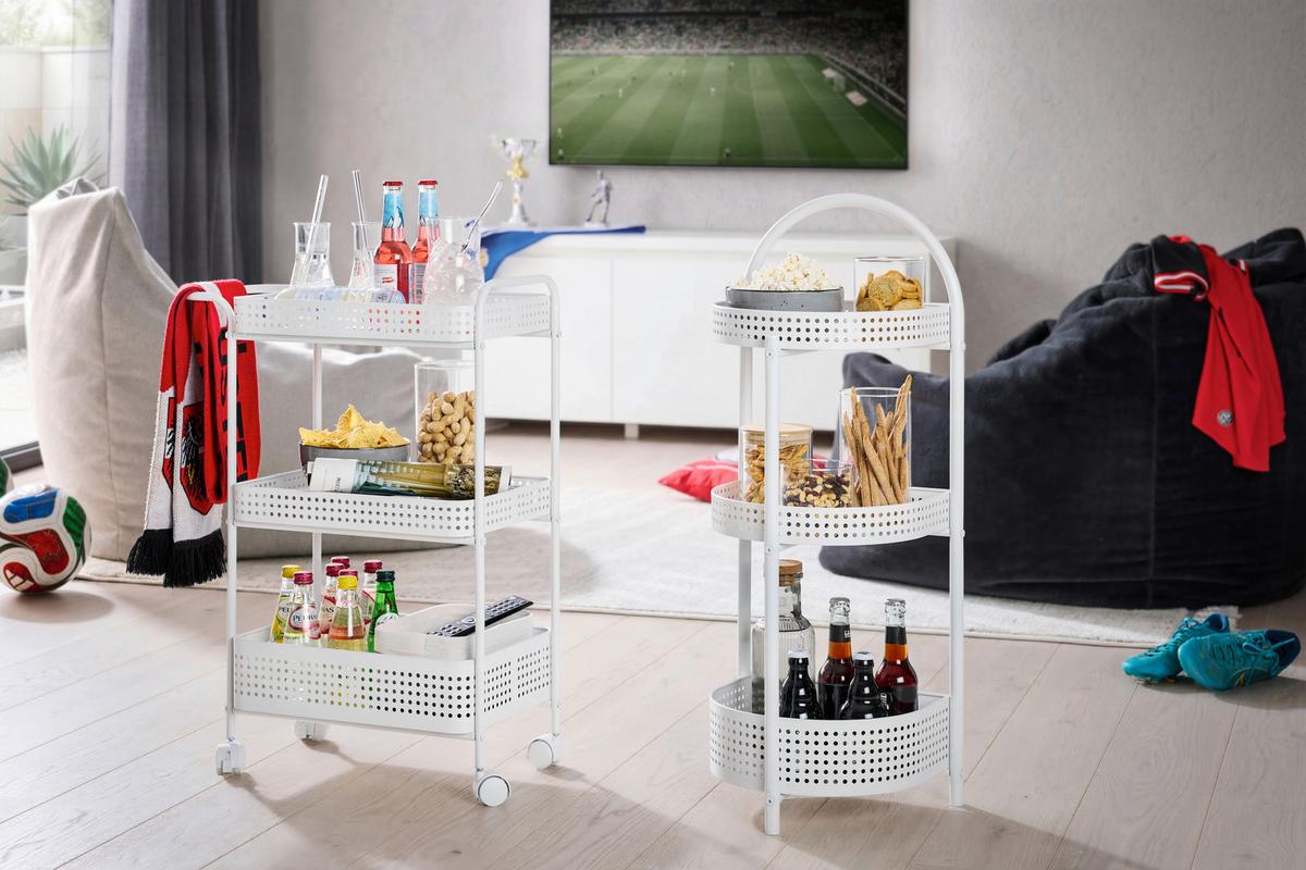 Regal Ancona Weiss Matt - Weiss, Modern, Metall (34/84.5/28cm) - Mömax