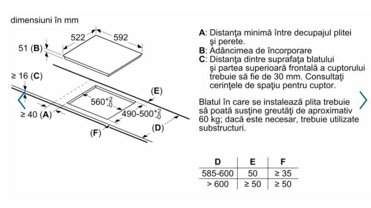 Plita cu inductie BOSCH PUE611BB5E - Modern (59,2/5,1/52,2cm) - Bosch