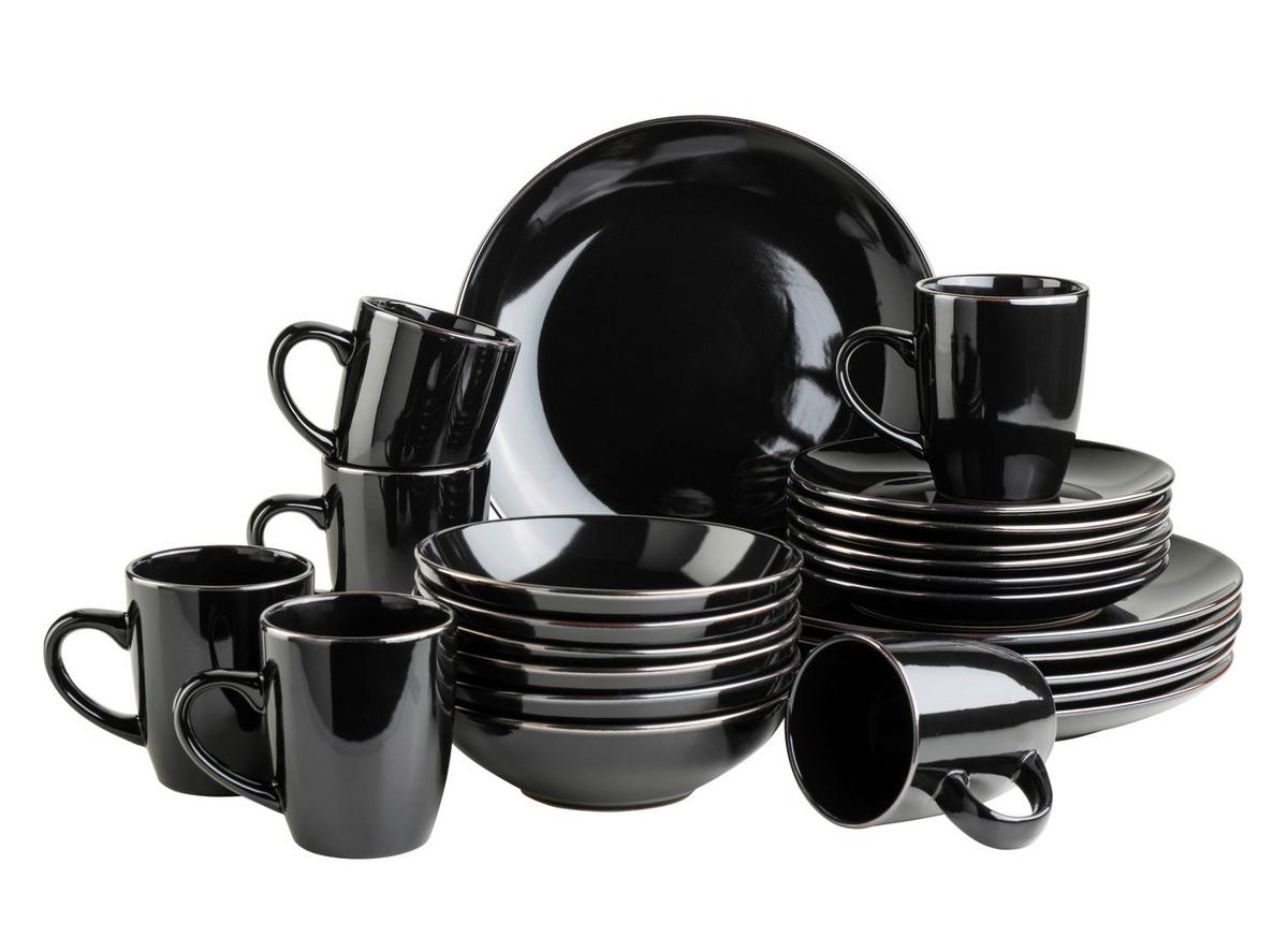 KOMBISERVICE KOMBISERVICE, 934036 - Schwarz, Basics, Keramik - Mäser