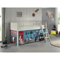 Spielbett Scott ca. 90x200 cm Weiß - Naturfarben/Weiß, ROMANTIK / LANDHAUS, Holz (90/200cm) - Vipack