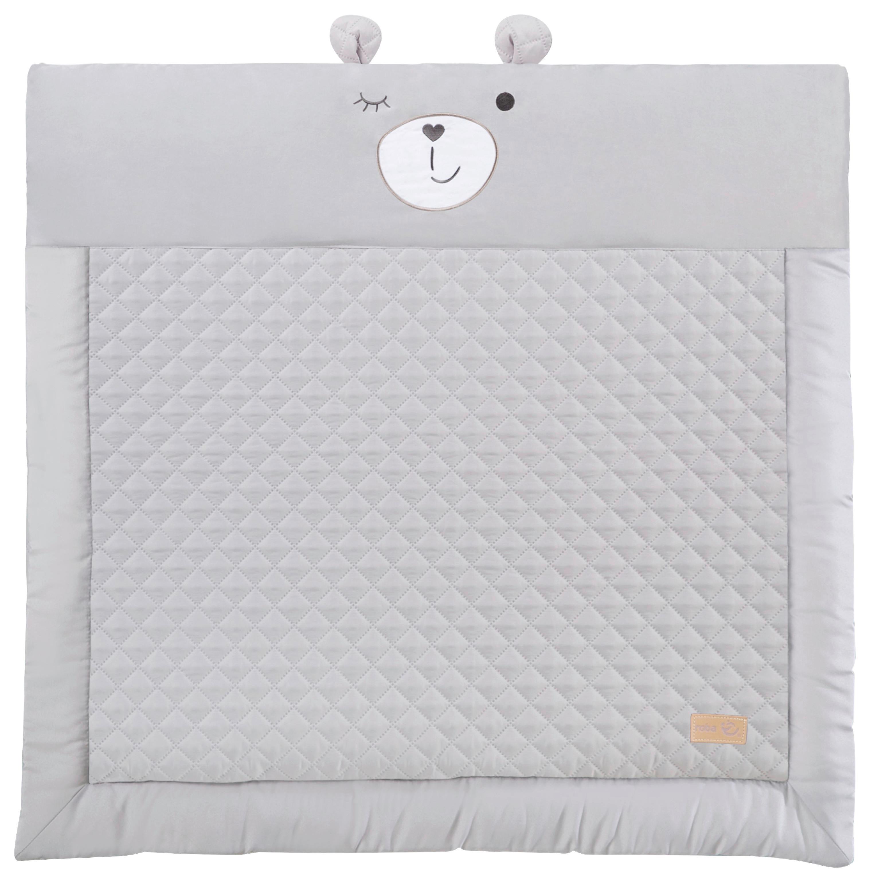 Krabbeldecke Roba Style Hellgrau ca. 85x45x75cm - Hellgrau, KONVENTIONELL, Textil (85/45/75cm) - Roba