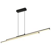 LED Függőlámpa 67342-24h Kirina - fekete/fehér, Design, műanyag/fém (110/6/120cm) - Globo