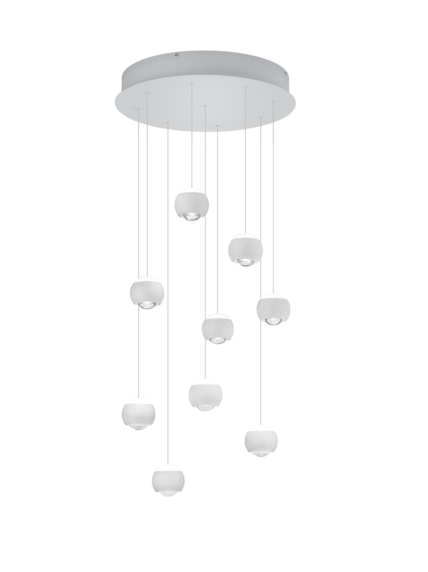 LAMPA WISZĄCA LED MR34449131 CANNON - biały, Konventionell, tworzywo sztuczne/metal (54/200cm) - Musterring