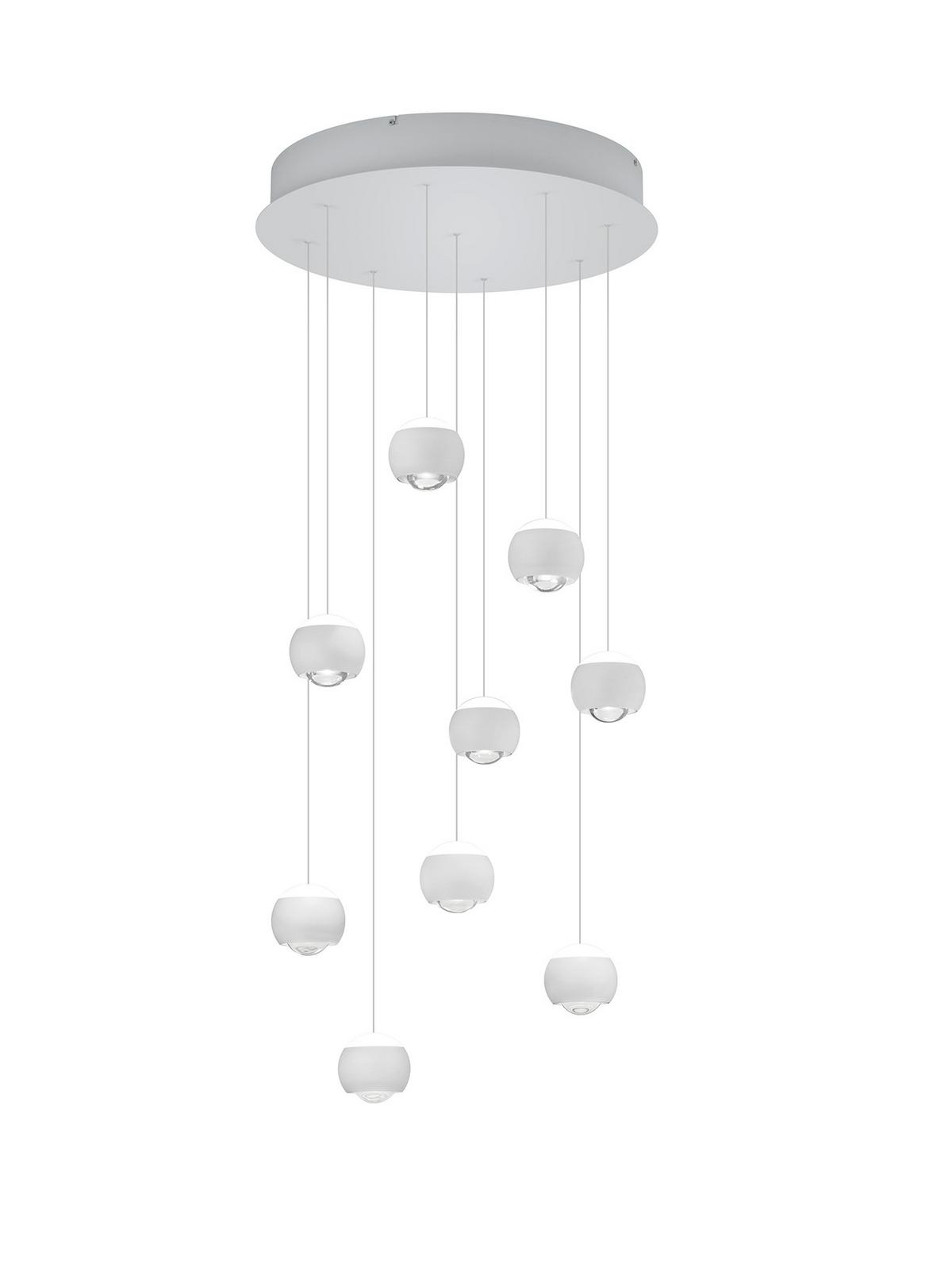 LAMPA WISZĄCA LED MR34449131 CANNON - biały, Konventionell, tworzywo sztuczne/metal (54/200cm) - Musterring