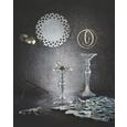 Blumensäule in Silberfarben - Silberfarben, Glas/Kunststoff (45/93/45cm) - PREMIUM LIVING