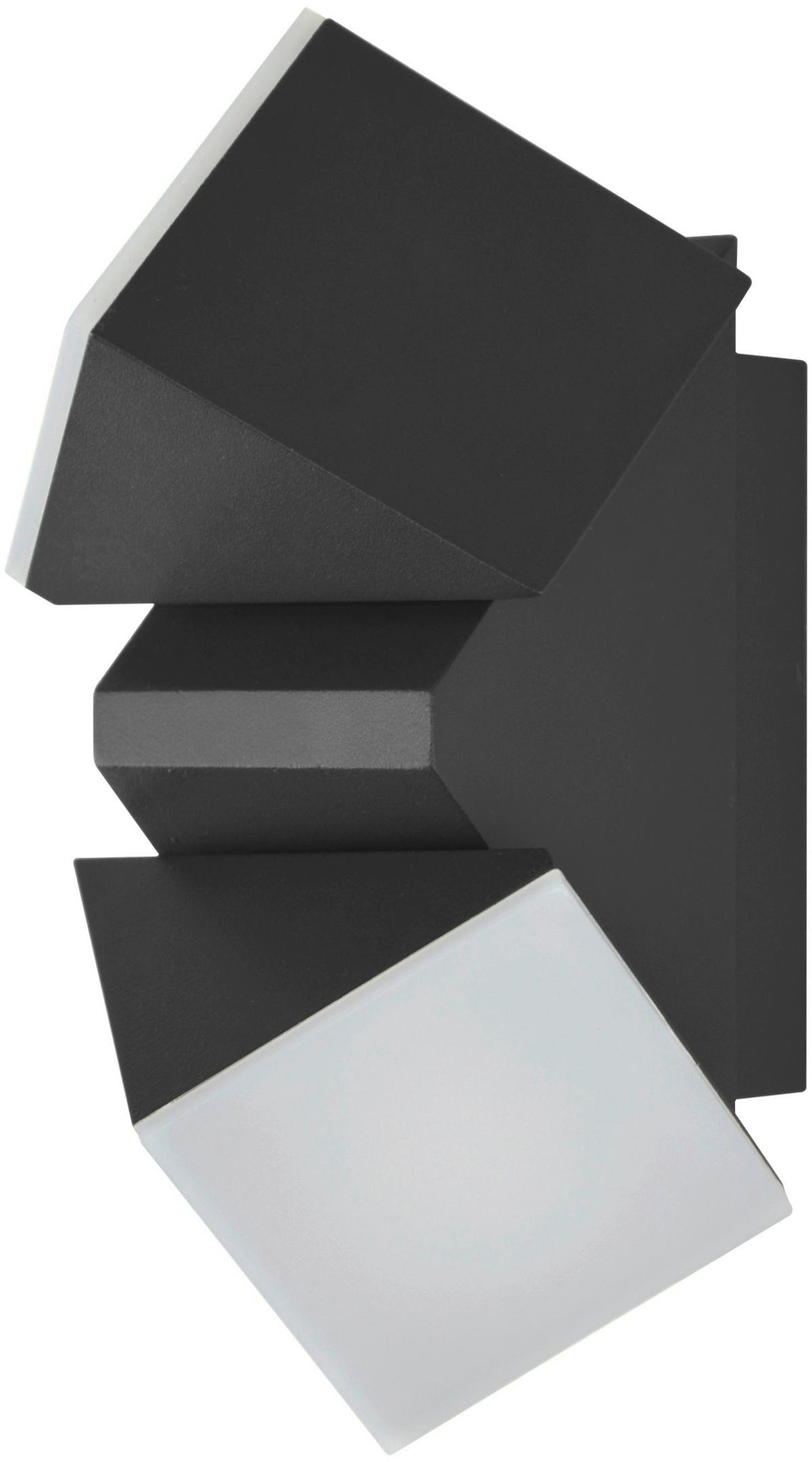 Außenwandleuchte Lyra Anthrazit max. 12 Watt - Anthrazit, Design, Kunststoff/Metall (6,2/15,6/8,3cm)