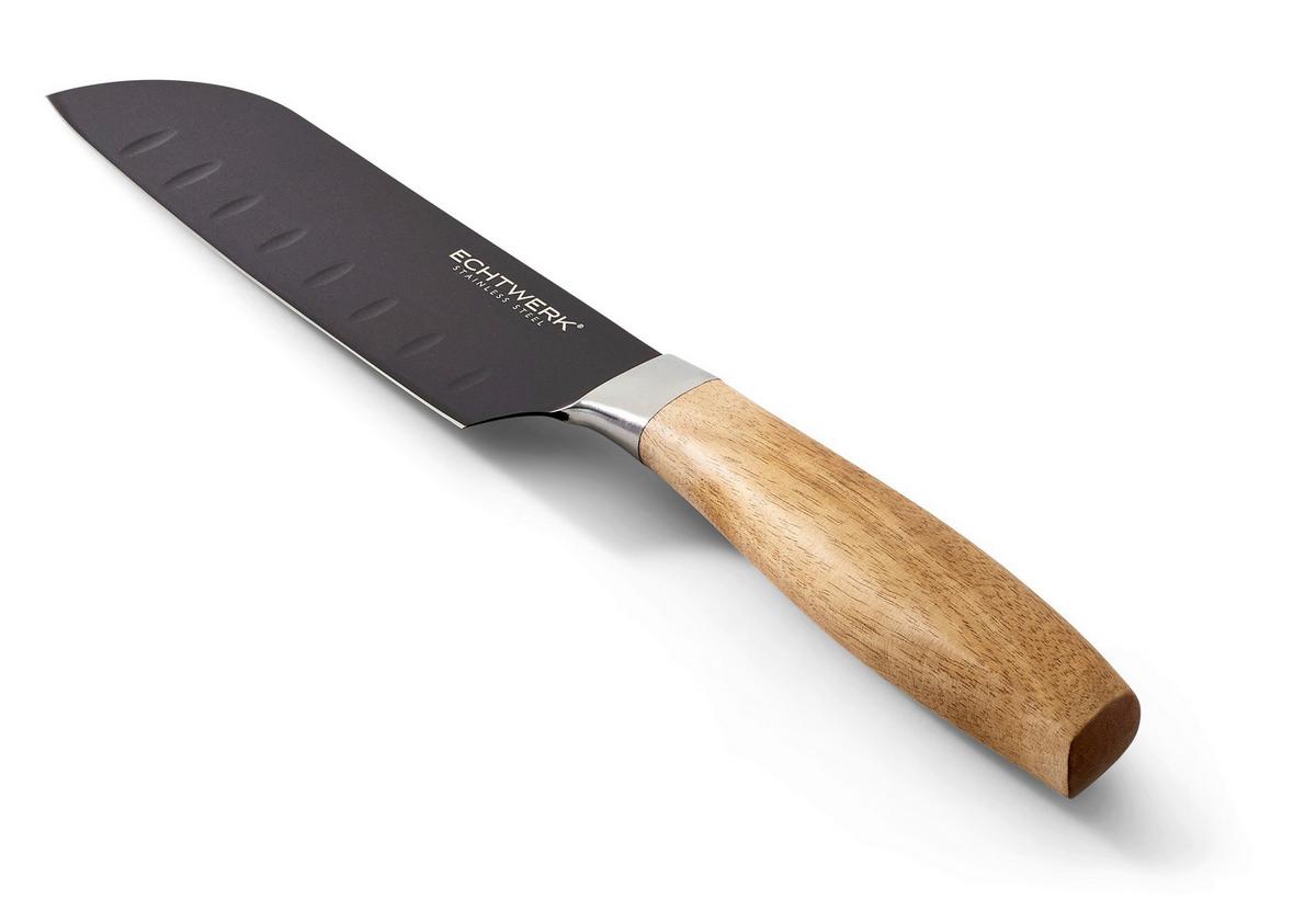 Santoku Kés Ew-Sm-0324 - fekete, Basics, fém (15cm) - Echtwerk