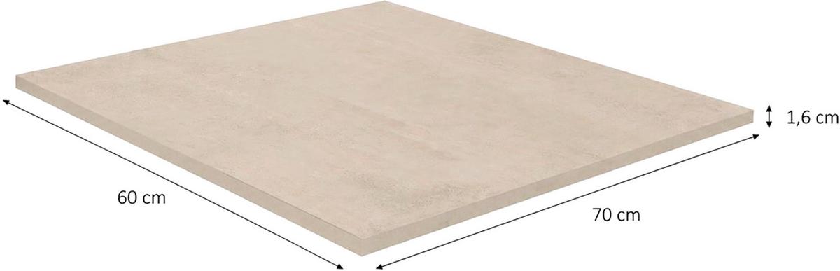 Küchenrückwand NV70 Sandfarben - Sandfarben, MODERN, Holzwerkstoff (60/70/1,6cm) - Nobilia