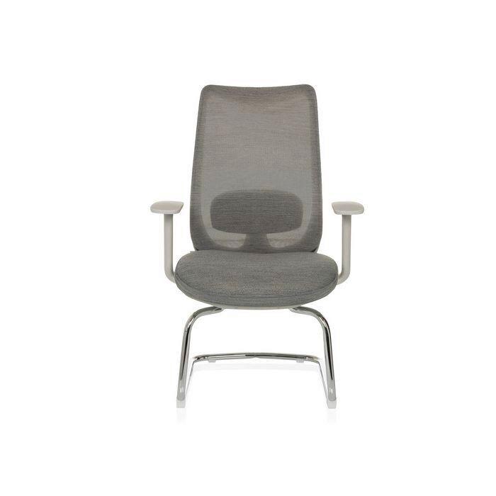 Konferenčni Stol Mileston V, Siva - srebrne barve/siva, Moderno, kovina/tekstil (67cm) - MID.YOU