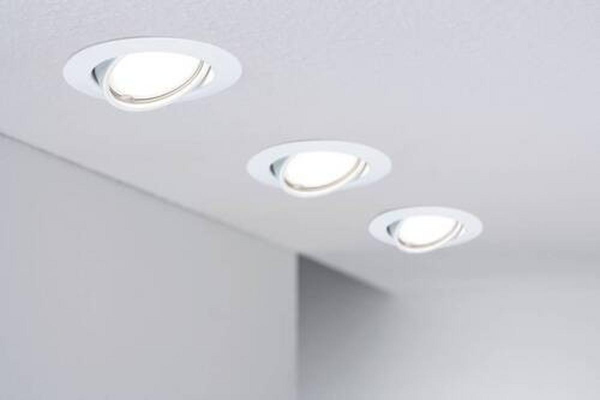 LED-Spot EBL Base in Weiß max. 5 Watt - Weiß, Design, Metall (9cm) - Paulmann