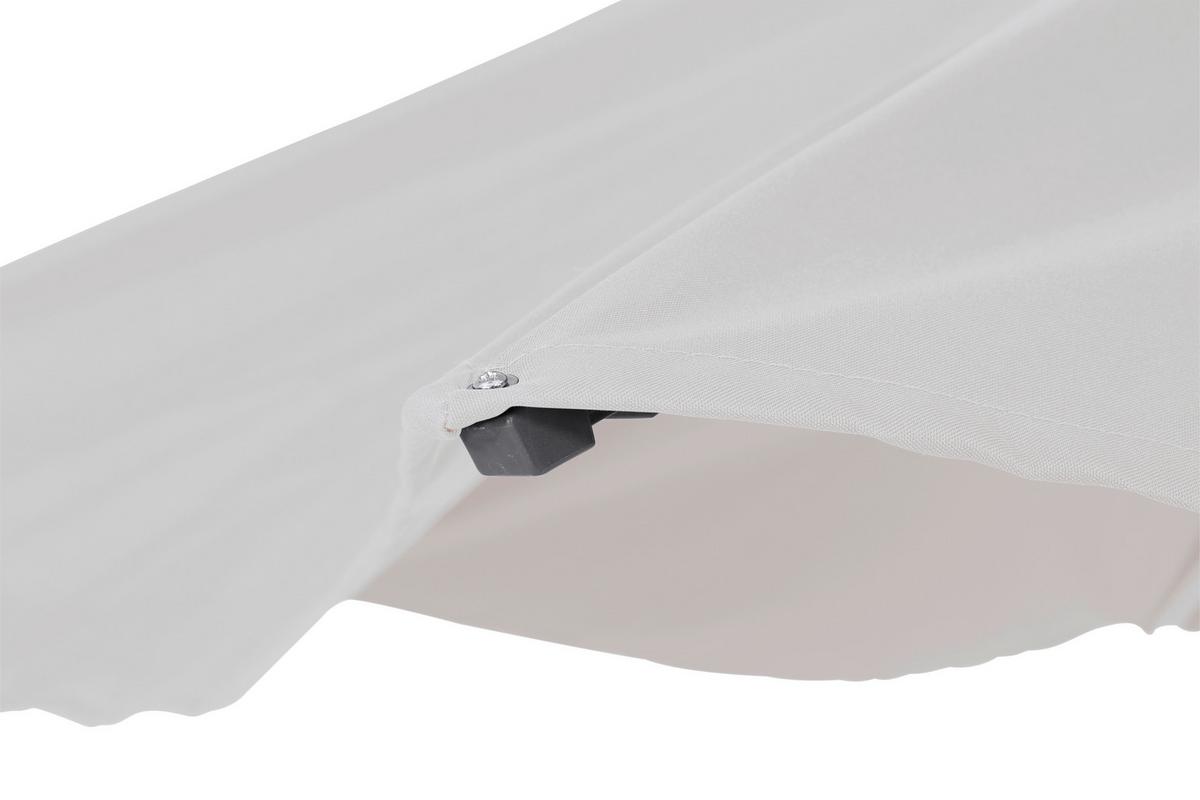 Sonnenschirm Ø 300 H: 238 cm Anthrazit/Grau - Anthrazit/Grau, KONVENTIONELL, Textil/Metall (300/300cm) - Siena Garden