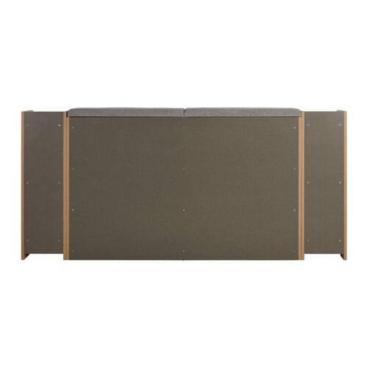 Lit boxspring Ravenna in Eichefarben ca. 180x200cm - couleur graphite/couleur de chêne, Lifestyle, textile/matière synthétique (180/200cm) - Premium Living
