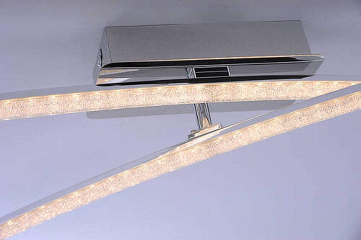 LED-Deckenleuchte Simon max. 10 Watt - Chromfarben, Design, Metall (58/51/10cm) - Just Light