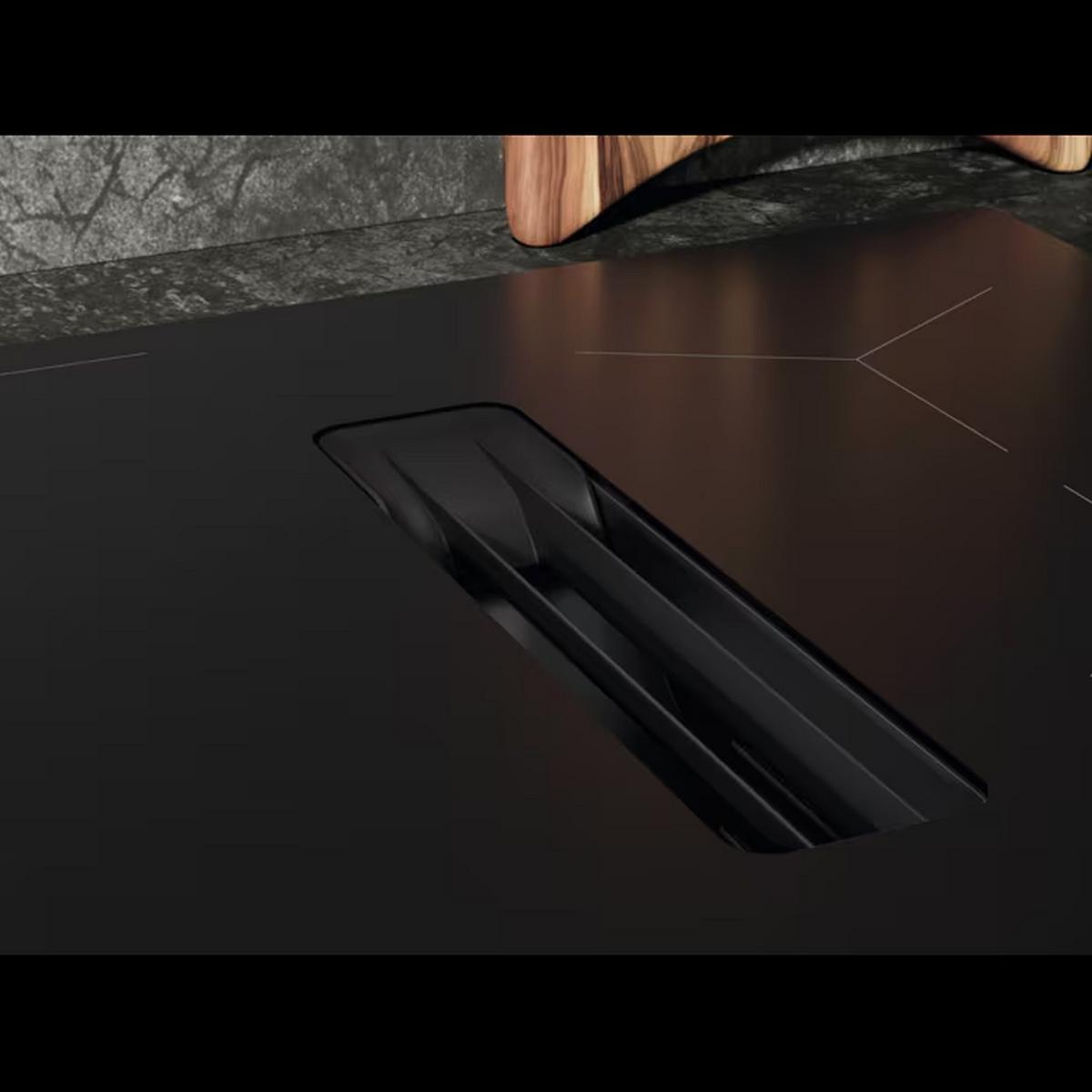 Kochfeld-Dunstabzug-Kombi XUB6643IT Schwarz - Schwarz, MODERN, Glas (58/22,5/51cm) - AEG