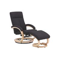Tv-fotelj Niklas, Temno Siva, Masivno, Tabure - temno siva/naravne barve, Moderno, kovina/tekstil (66/98-86/80-110cm) - Ondega