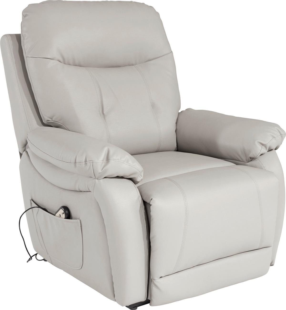 Tv Fotelj Mario, Relax Funkcija, Siva - siva/črna, Konvencionalno, kovina/umetna masa (89/107-79/94-165cm) - James Wood