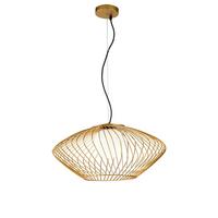 Pendelleuchte Plec Goldfarben/Weiß max. 60 Watt - Goldfarben/Weiß, Trend, Glas/Metall (52/24cm) - MAYTONI