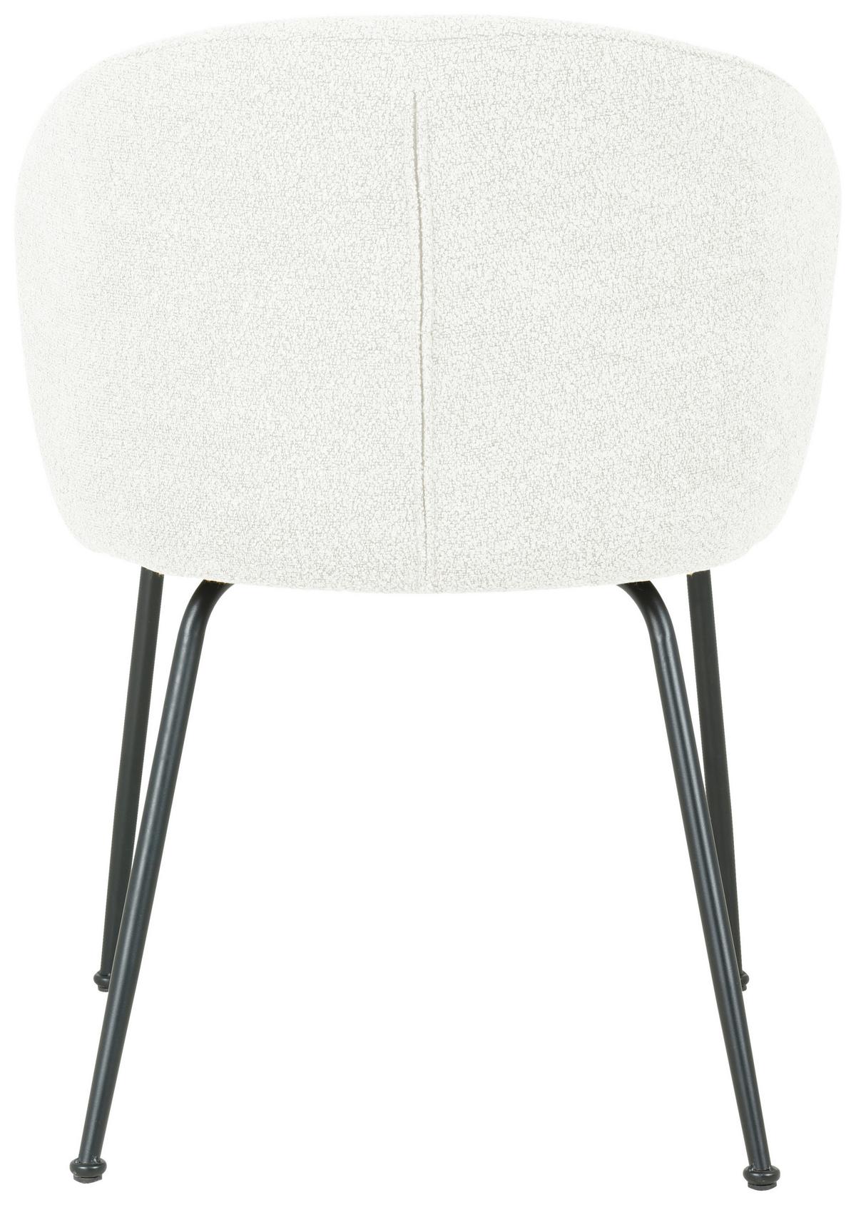 KRZESŁO CHICA - beżowy/czarny, Design, metal/tkanina (57/79/59cm) - Xora