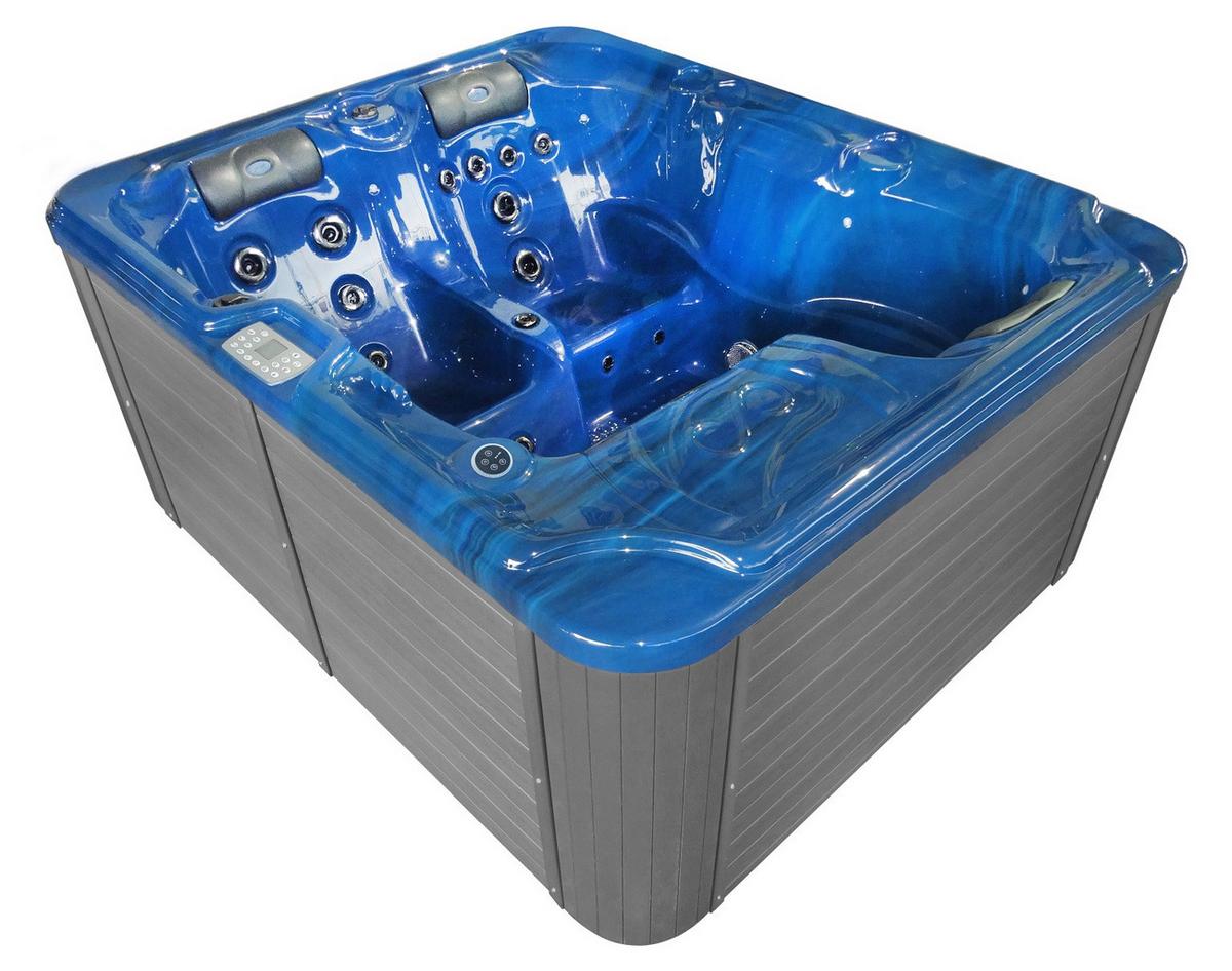 Jacuzzi Oasis - kék, műanyag/fém (208/90/175cm) - Sanotechnik