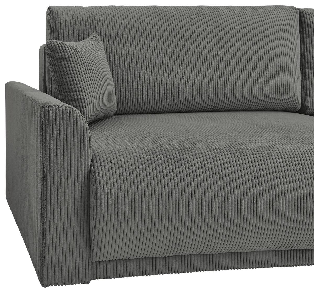 Trosjed Na Razvlačenje Kim - tamno siva, Moderno, drvo (234/90/103cm) - Modern Living