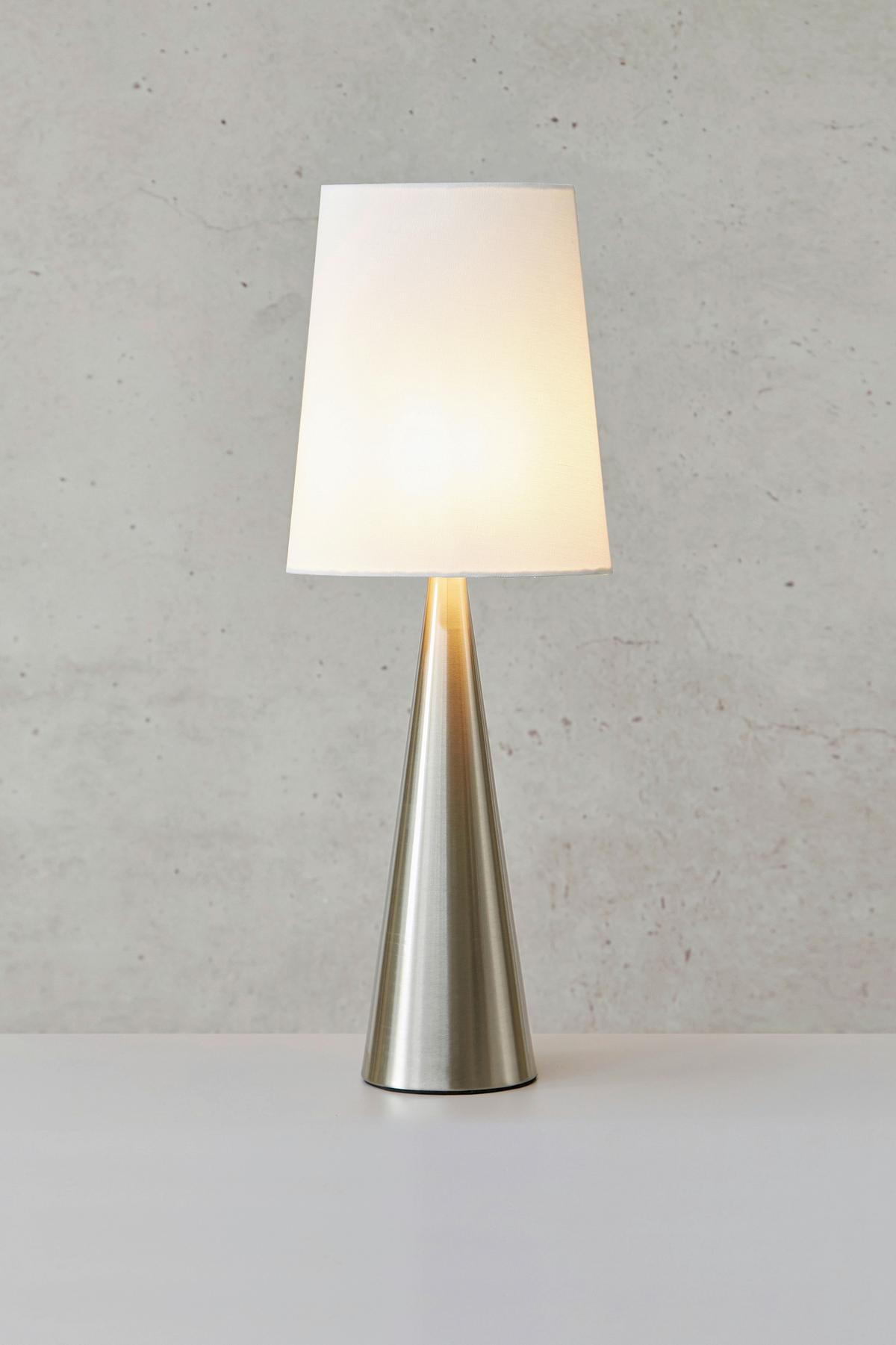 Tischleuchte Conus Table Nickelfarben max. 40 Watt - Nickelfarben, Basics, Metall (23/23/64cm) - Markslöjd