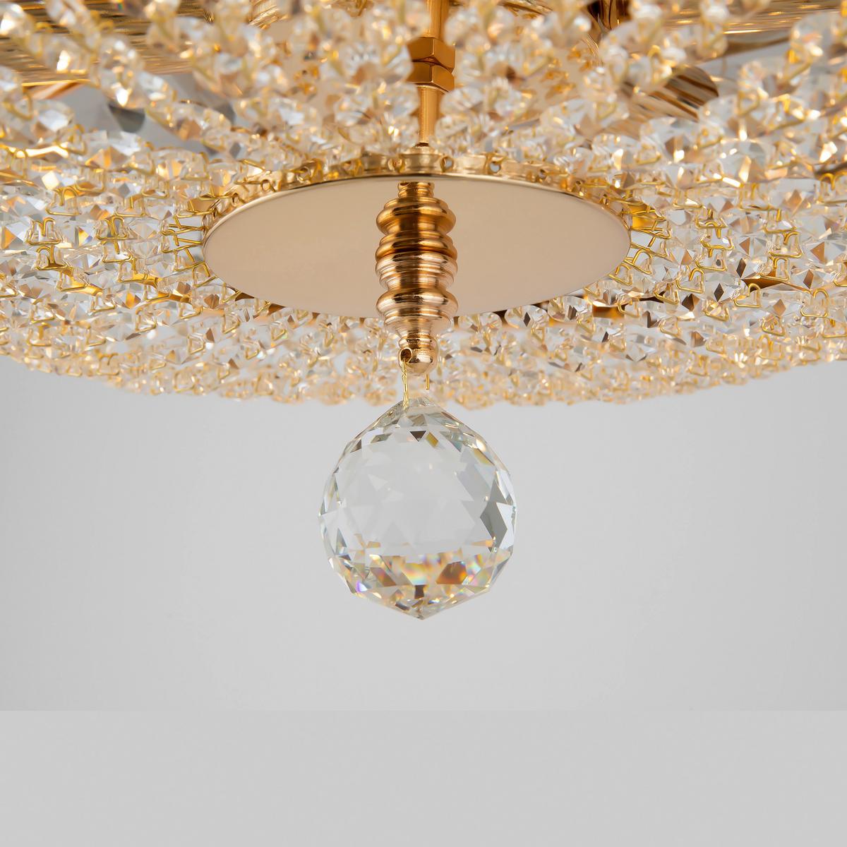 Kronleuchter Ottilia Goldfarben max. 60 Watt - Goldfarben, Trend, Glas/Metall (43,5/23,5/43,5cm) - MAYTONI