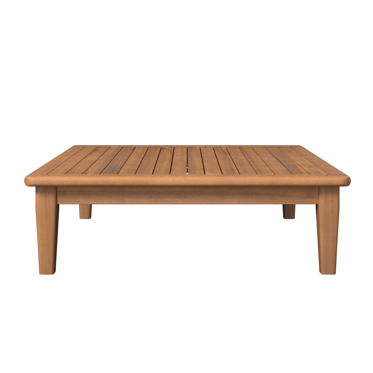 KOMPLET MEBLI TARASOWYCH BORNEO - beżowy/kolor akacjowy, Modern, drewno (80/65/80cm) - Ambia Garden