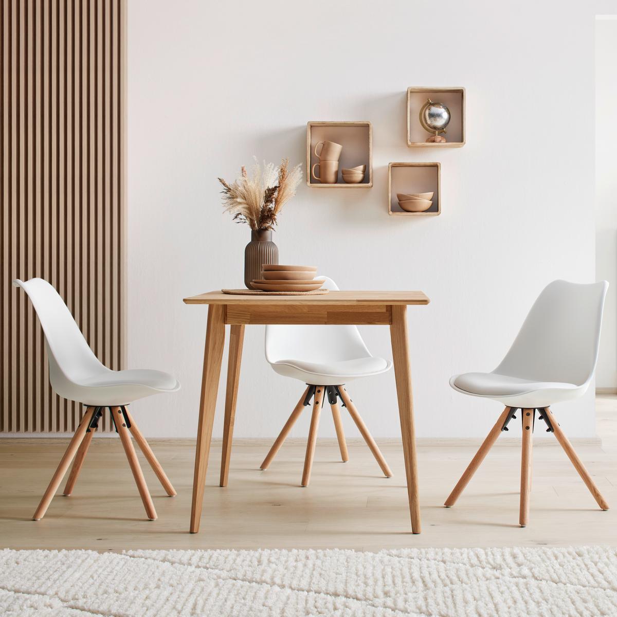 Esstisch Rita Eichfarben ca. 80x80x75cm - Eichefarben, KONVENTIONELL, Holz (80/80/75cm) - Zandiara