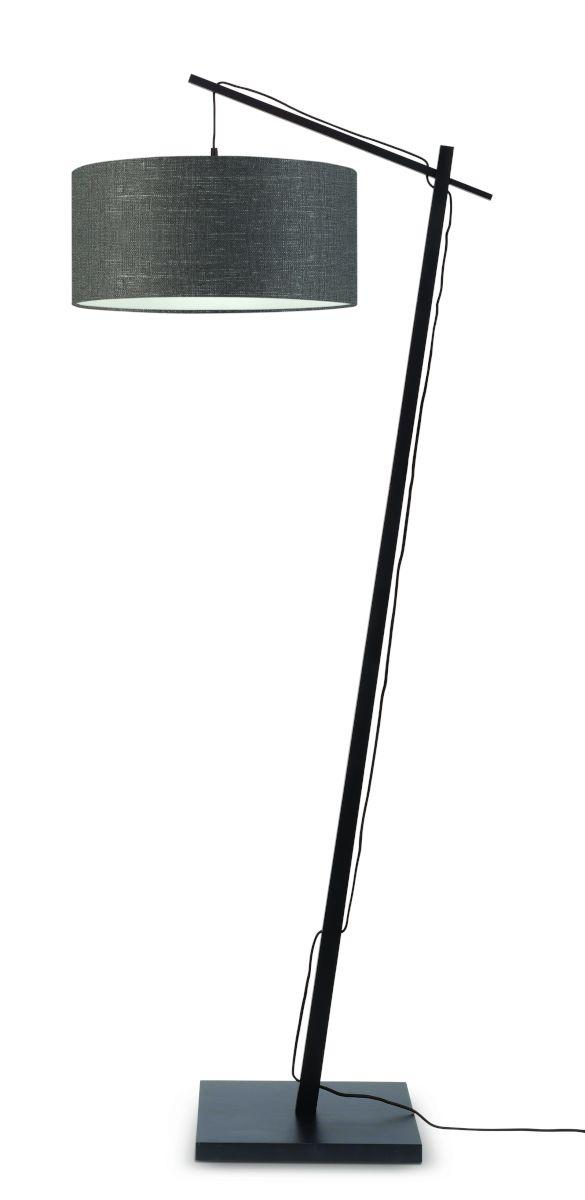 Stoječa Svetilka Andes, Temno Siva, Črna - temno siva/črna, Design, naravni materiali (47/176/23cm) - Good & Mojo