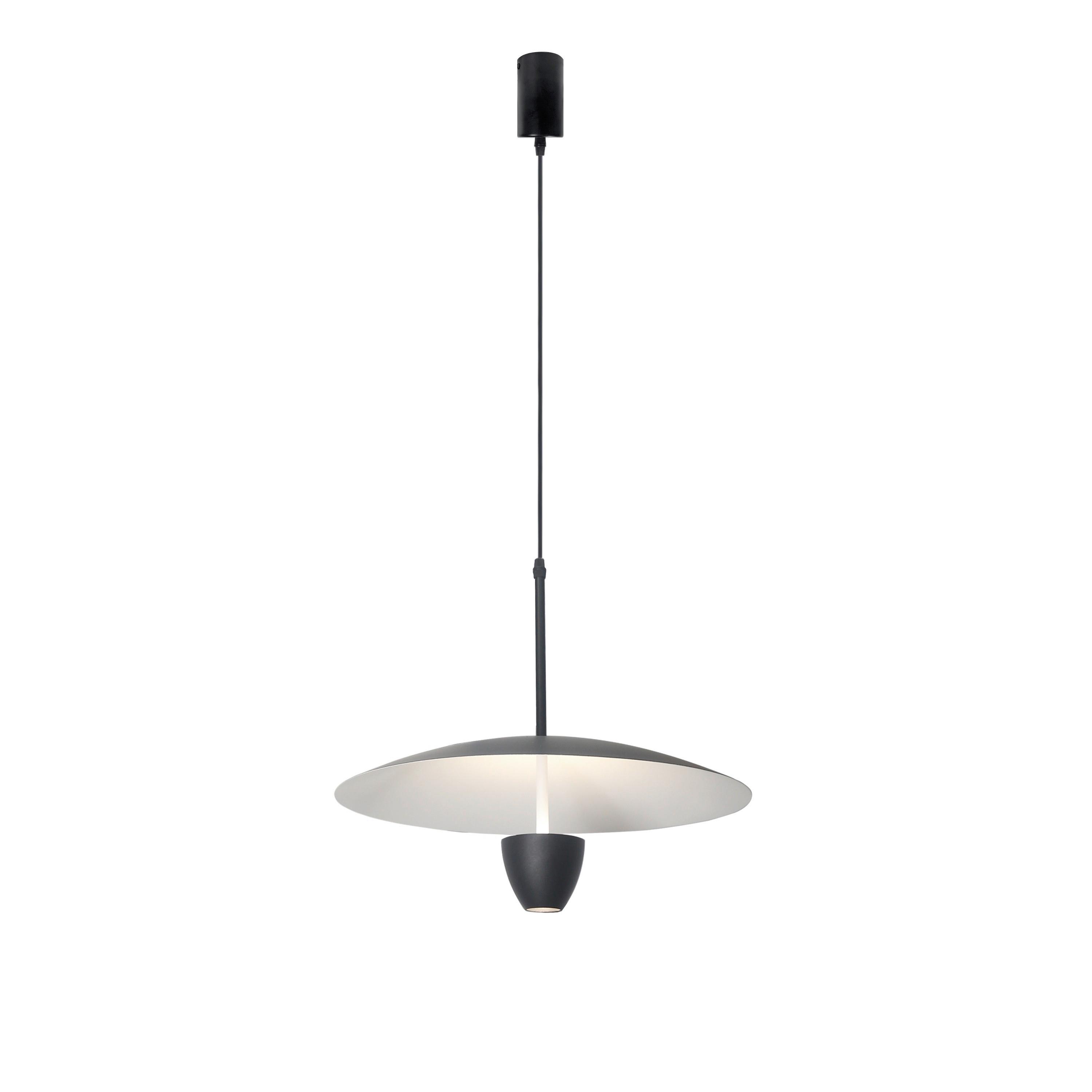 Led-hängeleuchte Lp-0408/1p S Bk S - Schwarz, Design, Metall (30/120cm)