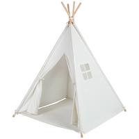 NAMIOT DO ZABAWY TIPI - SMILE - kremowy, Basics, drewno/tkanina (120/120/154cm) - My Baby Lou