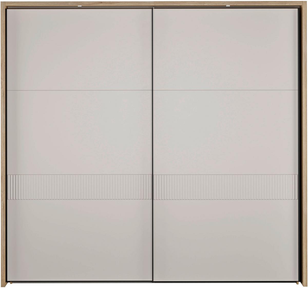 Ormar S Kliznim Vratima Seravel - boje hrasta/boje pijeska, Konvencionalno, drvni materijal/metal (231,1/215,9/63,8cm) - Modern Living