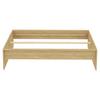 SÄNGRAM UNIT 160 -BASED- - ekfärgad, Klassisk, trämaterial (160/200cm) - Based
