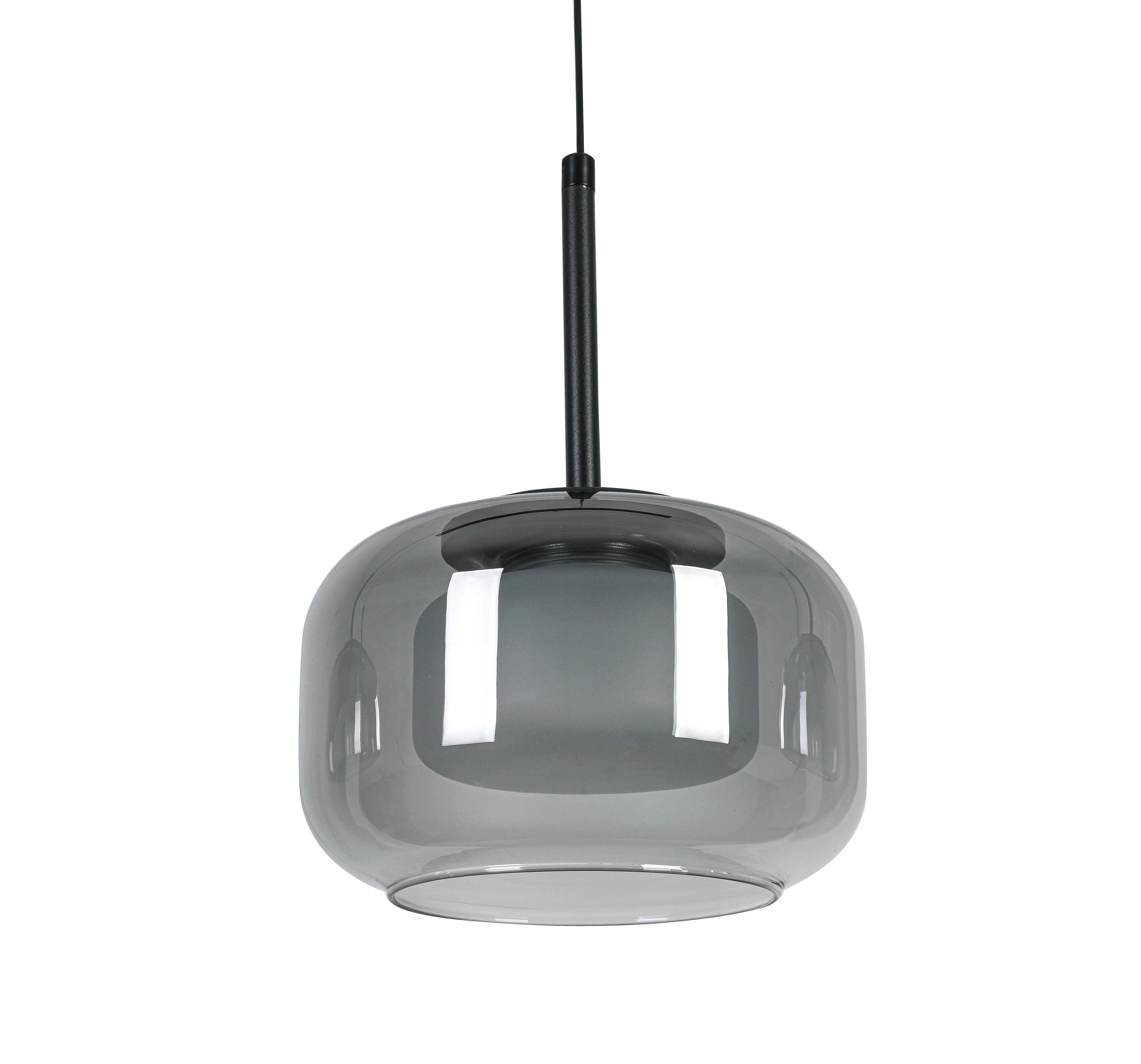 LED-HÄNGLAMPA KALTI - vit/svart, Modern, metall/glas (110/18/120cm) - Mömax