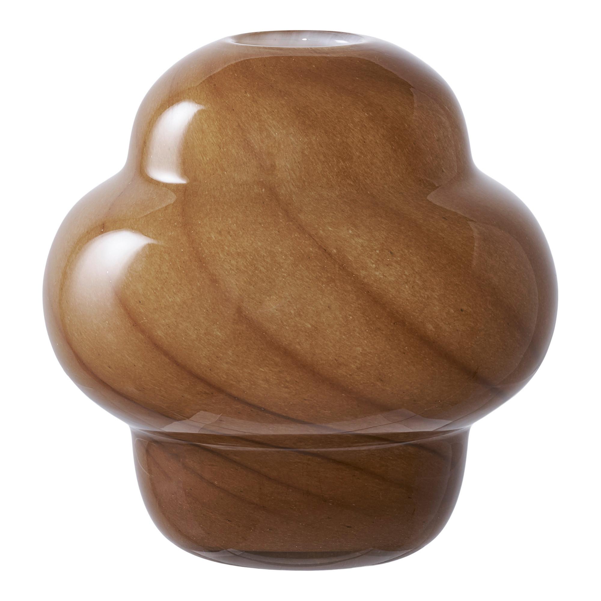 Vase Braun - Braun, Design, Glas (16.5cm)