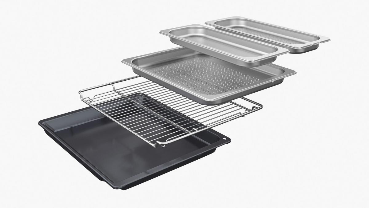 Kompaktbackofen CSG7361B1 Schwarz/Edelstahlfarben - Edelstahlfarben/Schwarz, MODERN, Glas/Metall (59,4/45,5/54,8cm) - Bosch