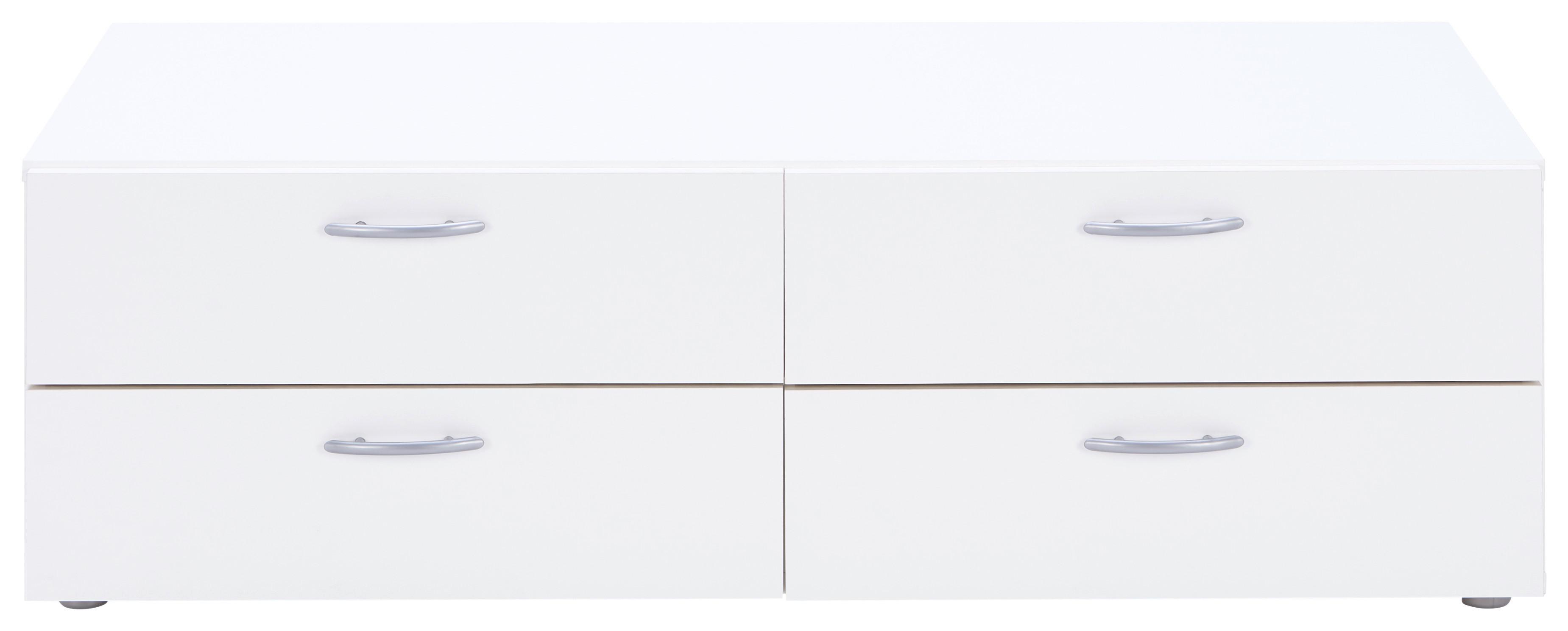 Schubladenbox Basic in Weiss - Weiss, Konventionell, Holzwerkstoff (110,7/35/51,9cm) - Based