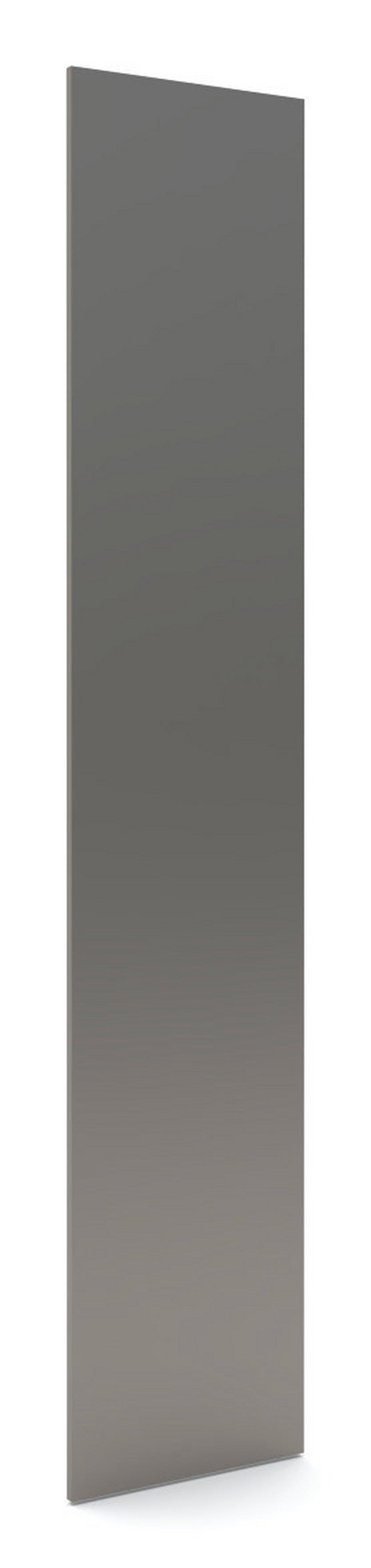 Ușă Unit - culoare aluminiu, Modern, sticlă/material pe bază de lemn (45,3/202,6/1,8cm) - Ondega