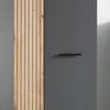 GARDEROB CADIX -EXKLUSIV- - svart/antracit, Modern, trämaterial/plast (60/195/36cm) - Mömax