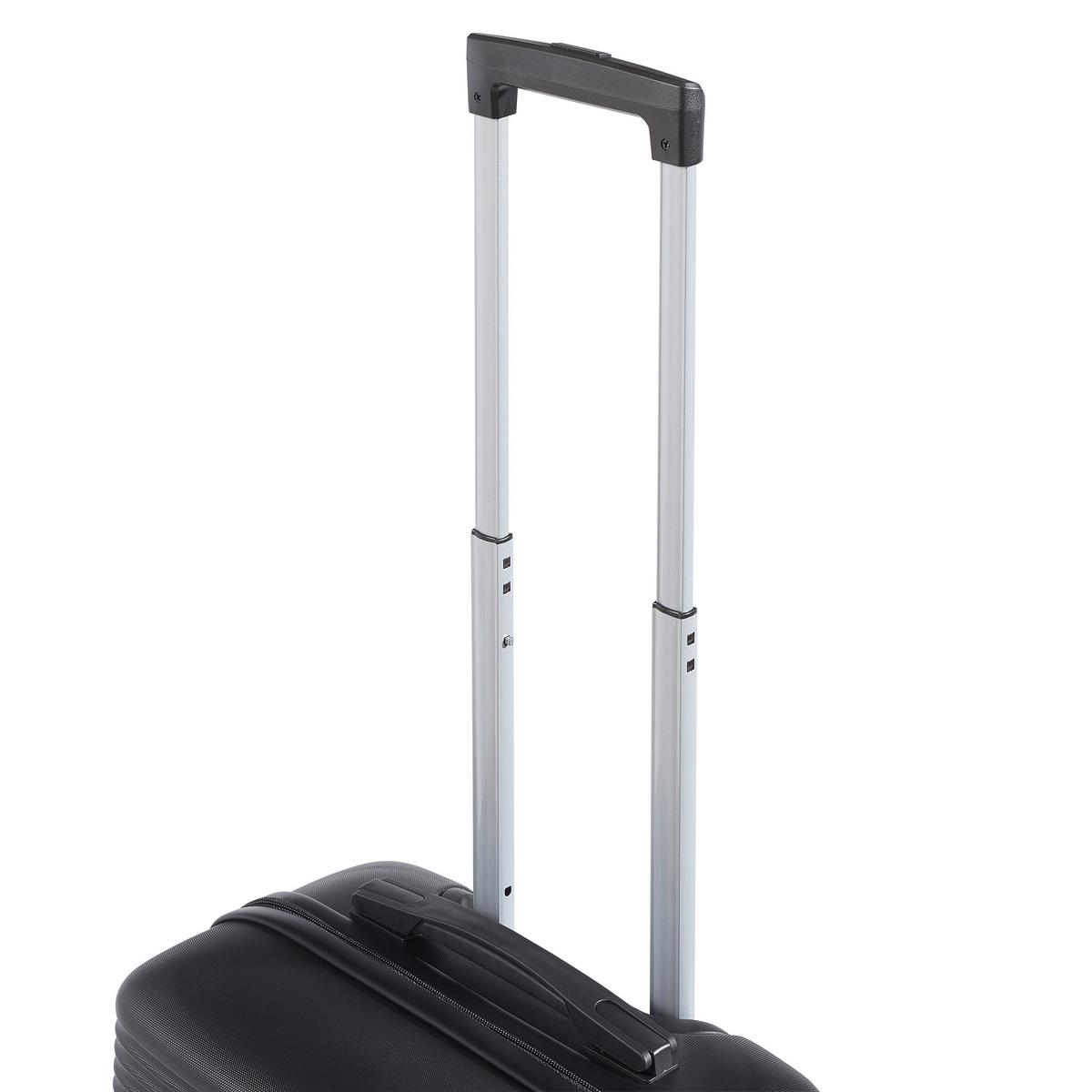 ZESTAW WALIZEK PODRÓŻNYCH LTS-99030 - czarny, Basics, tworzywo sztuczne/metal - Novel