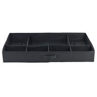 Schubladenbox Unit - L in Grau - Grau, KONVENTIONELL, Kunststoff/Textil (79,7/43,2/10,5cm) - Modern Living